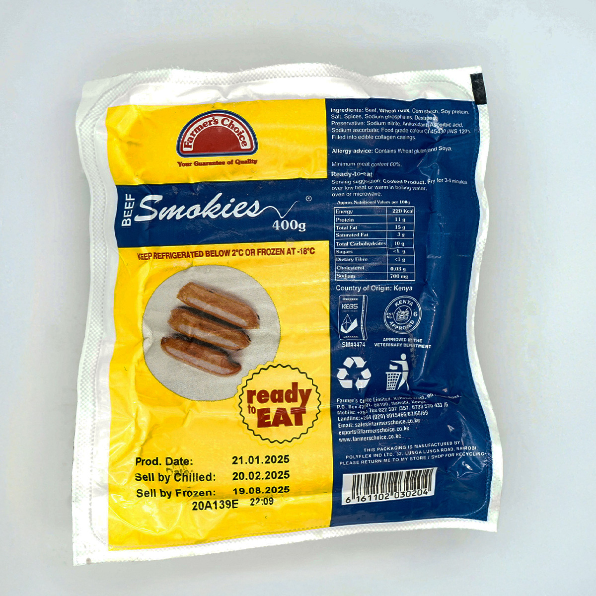 Farmer's Choice Smokies 400g
