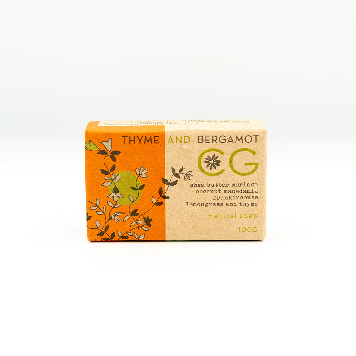 Cinnabar Green soap Thyme and Bergamot 100g